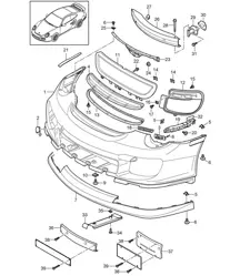 Pare-chocs avant - PR:004 - 997.2 GT2 RS 2010-11