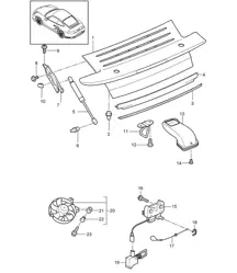 Capot arrière 997.2 Turbo 2010-13