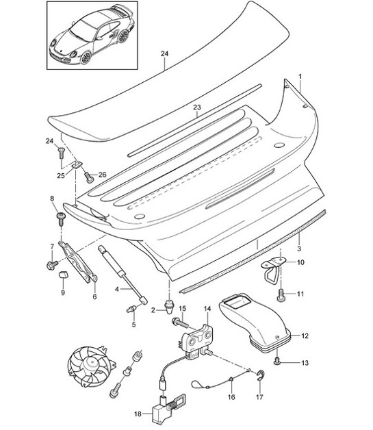Diagram 803-009 Porsche Macan Petrol 2.0L 245Bhp 