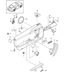 Door panel / Accessories 997.2 Turbo / GT2 RS 2010-13