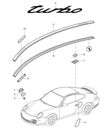Inscriptions/Inscriptions / Éléments décoratifs / Film pare-pierres 997.2 Turbo / GT2 RS 2010-13