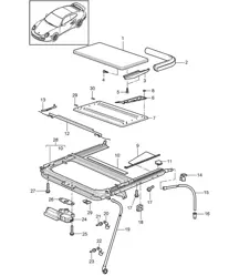 Sunroof - PR:650 - 997.2 Turbo / GT2 RS 2010-13