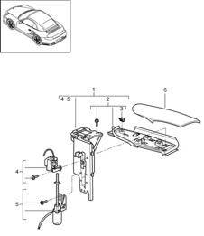 Flap / Folding top - CABRIO - 997.2 Turbo 2010-13