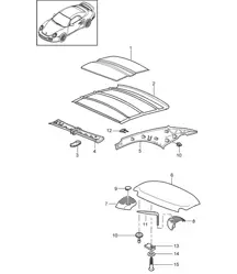 Tettuccio rigido/Insonorizzato - PR:550 - 997.2 Turbo 2010-13