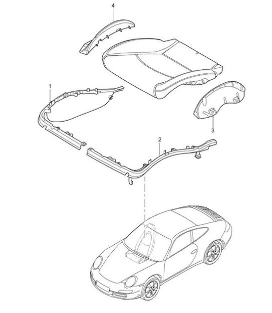 Diagram 817-024 Porsche Cayenne S V8 4.8L Petrol 400HP Body