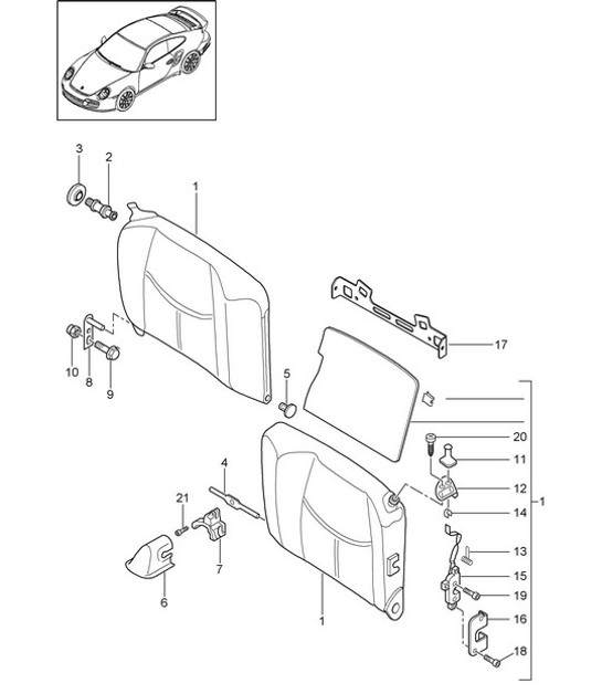 Diagram 817-044 Porsche Taycan Turbo Sport Turismo 