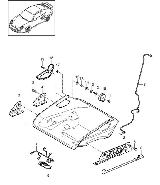 Diagram 817-064 Porsche 911 1978-1989 3.3L Turbo (930) Body