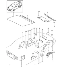 Carrozzeria / Insonorizzazione 1 - COUPE 997.2 Turbo / GT2 RS 2010-13