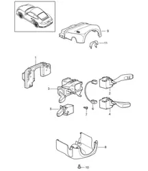 Steering column switch 997.2 Turbo / GT2 RS 2010-13
