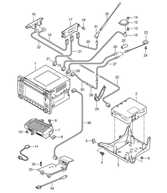 Diagram 911-000 Porsche 968 (1992-1995) Electrical equipment