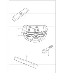 tool jack fire extinguisher 997.1 GT2 2007-09 tool jack fire extinguisher 997.1 GT2 2007-09