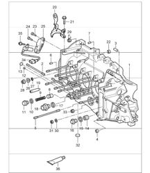 crankcase left for 997.1 TURBO/GT2 M97.70 2007-09 and 997.1 GT2 RS M97.70 2011 crankcase left for 997.1 TURBO/GT2 M97.70 2007-09 and 997.1 GT2 RS M97.70 2011