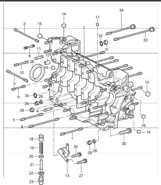 Diagram 101-10 Porsche Cayenne S V8 4.2L Diesel 382HP Engine