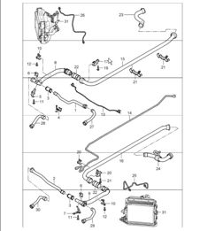 water cooling - 2 - for 997.1 TURBO/GT2 M97.70 2007-09 and 997.1 GT2 RS M97.70 2011 water cooling - 2 - for 997.1 TURBO/GT2 M97.70 2007-09 and 997.1 GT2 RS M97.70 2011