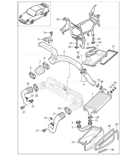 Diagram 107-20 Porsche Cayenne 9YA 2018-2023 
