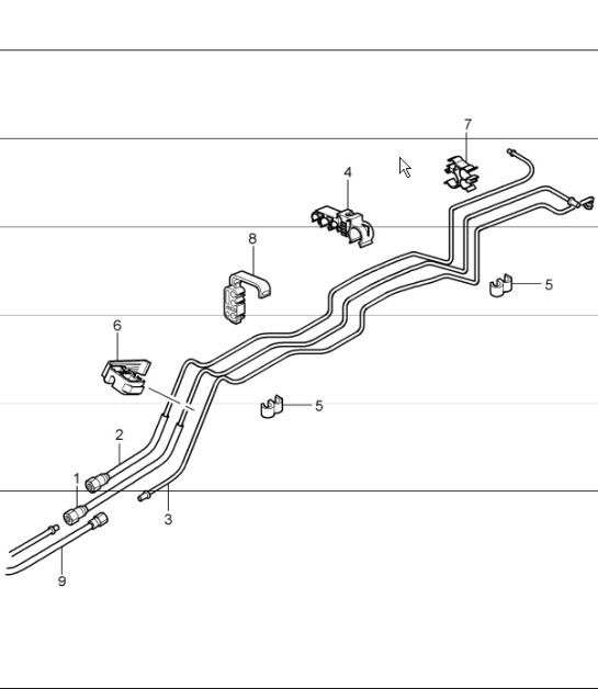 Diagram 201-10 Porsche Boxster 718 (982) 2017>> Fuel System, Exhaust System