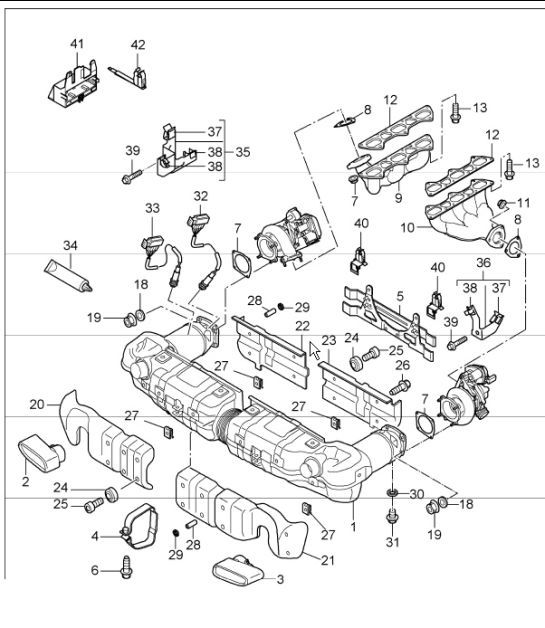 Diagram 202-00 Porsche Macan Turbo 2.9L V6 440Bhp 