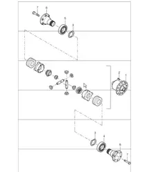 limited-slip differential complete for 997.1 TURBO GT2 G97.88 2008-09 and 997.1 GT2 RS G97.88 2011