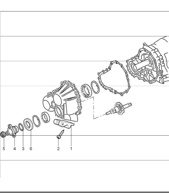 Diagram 320-01 Porsche Cayenne 9PA1 (957) 2007-2010 Transmission