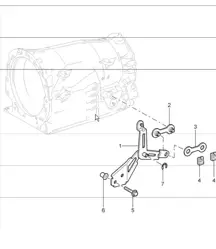 tiptronic: selector lever for 997.1 TURBO A97.50 2007-09