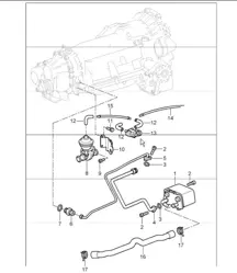 tiptronic: atf cooler and atf lines for 997.1 TURBO A97.50 2007-09