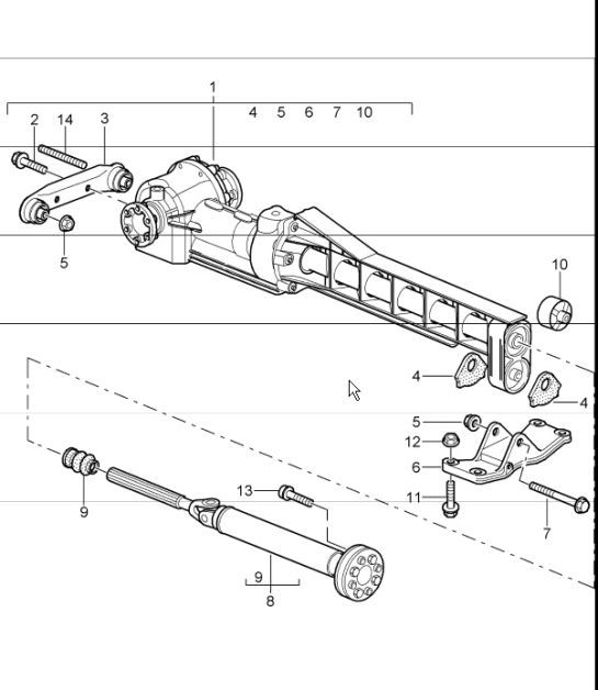 Diagram 360-01 Porsche Panamera Diesel V6 3.0L Transmission