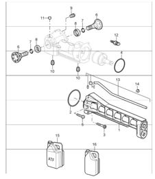 front-axle final drive and clutch single parts for 997.1 TURBo Z97.00 2007-09 front-axle final drive and clutch single parts for 997.1 TURBo Z97.00 2007-09