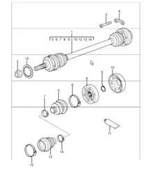 Antriebswelle 997.1 TURBO 2007-09