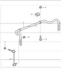 stabiliser 997.1 GT2 2007-09