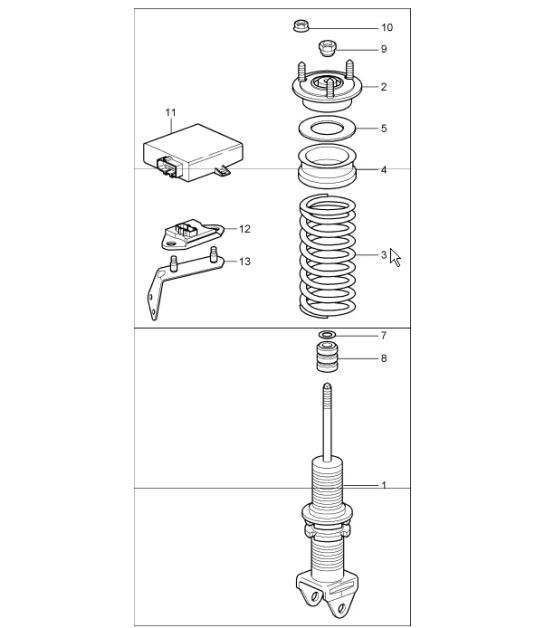 Diagram 502-01 Porsche Cayman 987C/981C (2005-2016) Rear Axle