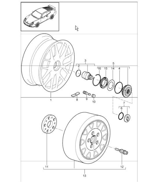 Diagram 601-01 Porsche Taycan (9J1) MK2 2024>> 