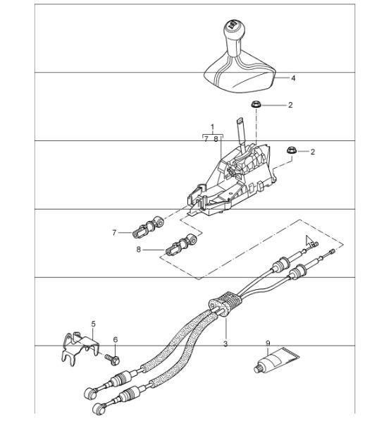 Diagram 701-00 Porsche Cayenne Coupe Turbo S E-Hybrid V8 4.0L 550CV 