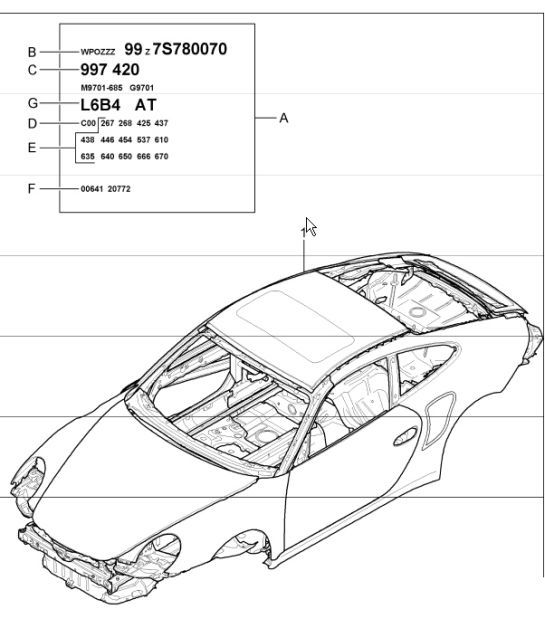 Diagram 801-00 Porsche Taycan (9J1) MK2 2024>> 