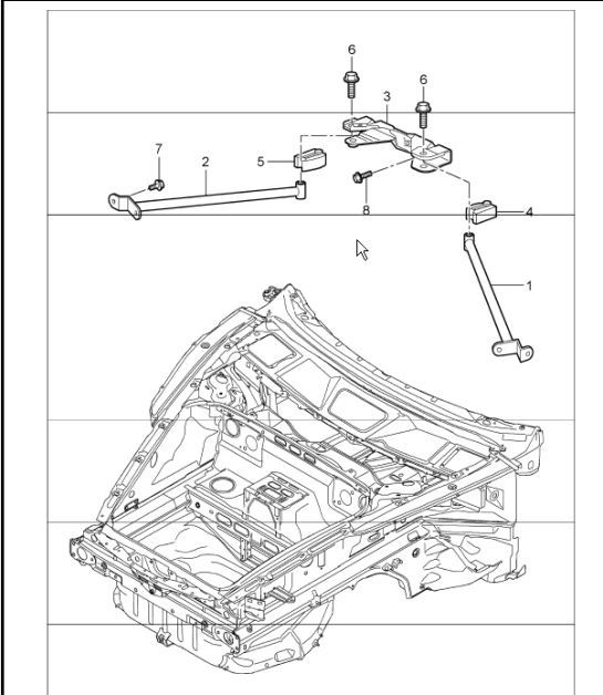 Diagram 801-15 Porsche Cayenne S V6 3.0L Hybrid 380HP Body