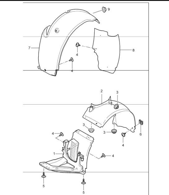 Diagram 801-75 Porsche 996 C2 3.6L 09/01-2005 Body