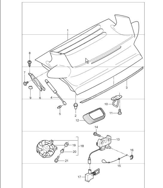 Diagram 803-06 Porsche 964 (911) TURBO 3.3L 1991-93 Body