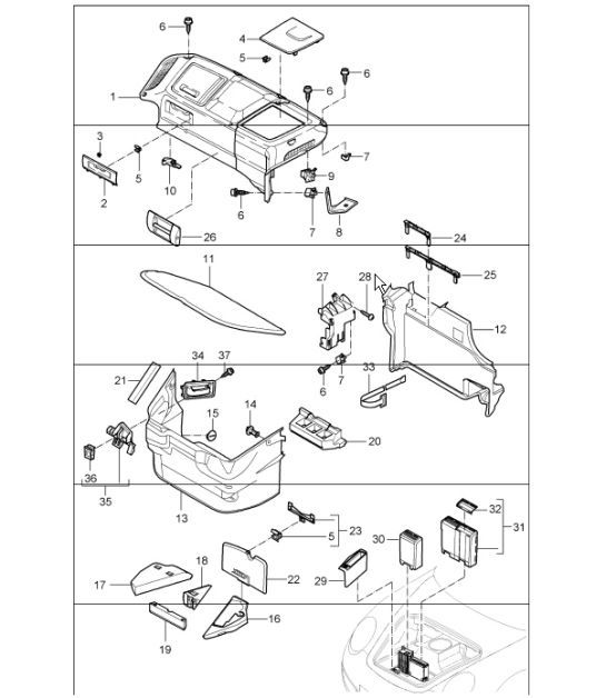 Diagram 807-00 Porsche 997 (911) MK1 2005-2008 Body