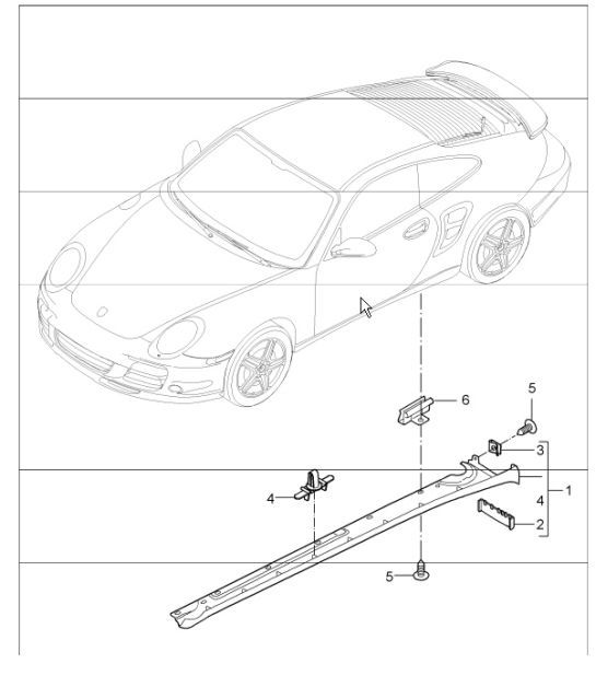 Diagram 810-05 Porsche Cayenne Coupe V6 3.0L 353Hp 