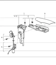 flap, lateral and folding top for 997.1 TURBO 2007-09