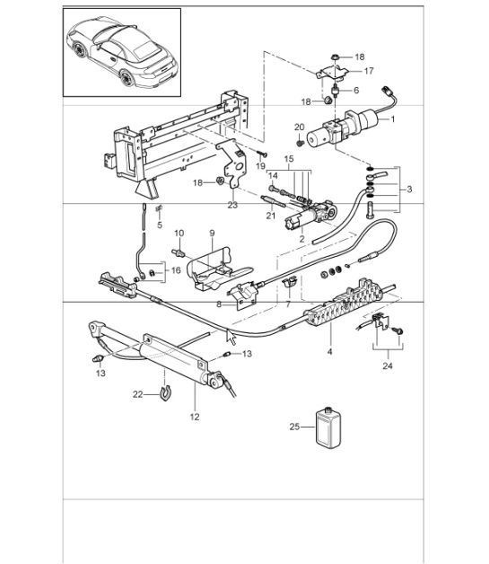 Diagram 811-12 Porsche 997 (911) MK1 2005-2008 Body