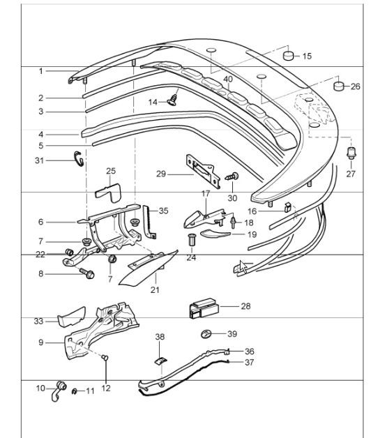 Diagram 811-13 Porsche Cayenne 9YA 2018-2023 