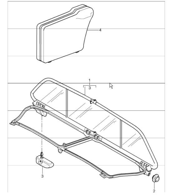 Diagram 811-14 Porsche 997 (911) MK1 2005-2008 Body