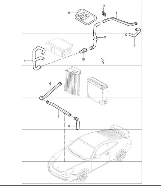 Diagram 813-02 Porsche Cayman GTS 718 2.5L Manual (365 Bhp) Body
