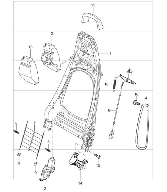 Diagram 817-40 Porsche Cayenne V6 3.6L Petrol 300Hp Body