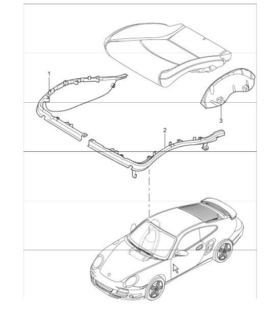 Diagram 817-53 Porsche 997 (911) MK1 2005-2008 Body