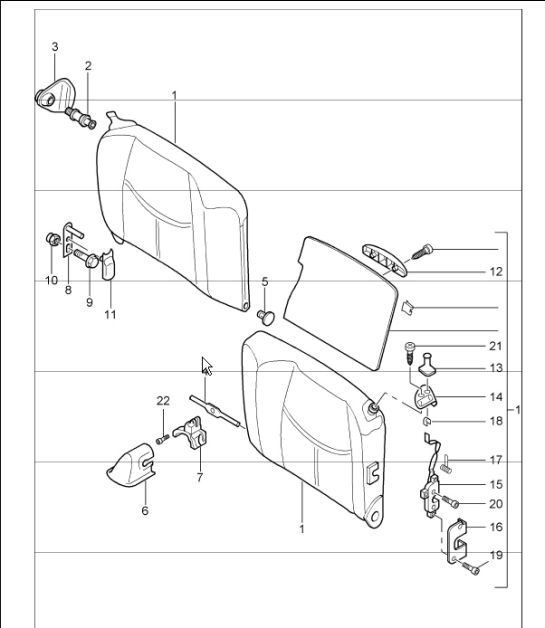 Diagram 817-70 Porsche Cayenne 3.6L 2007>> Body