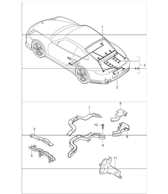 Diagram 902-20 Porsche Cayenne 92A (958) 2010-2017 Electrical equipment