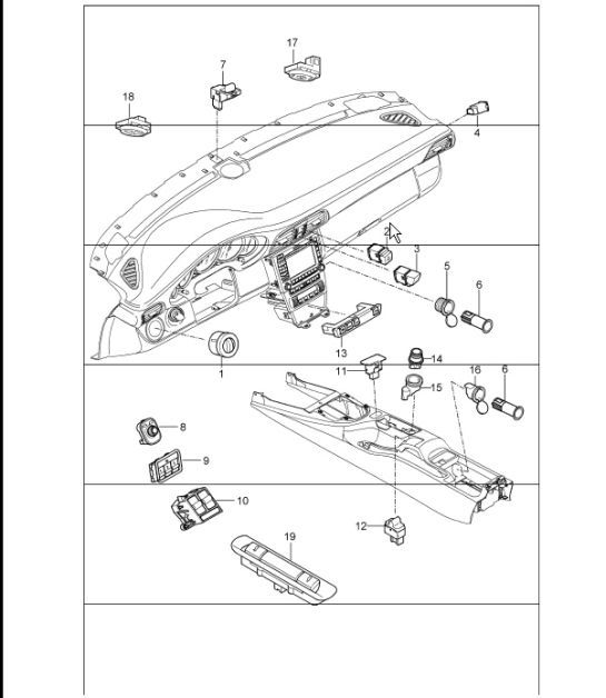 Diagram 903-05 Porsche Cayenne Turbo S 4.5L 2006>> Electrical equipment
