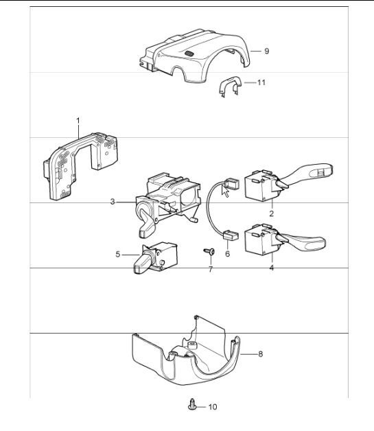Diagram 903-10 Porsche Cayenne 92A (958) 2010-2017 Electrical equipment