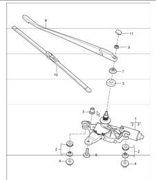 rear window wiper (I425) for 997.1 TURBO 2007-09 rear window wiper (I425) for 997.1 TURBO 2007-09